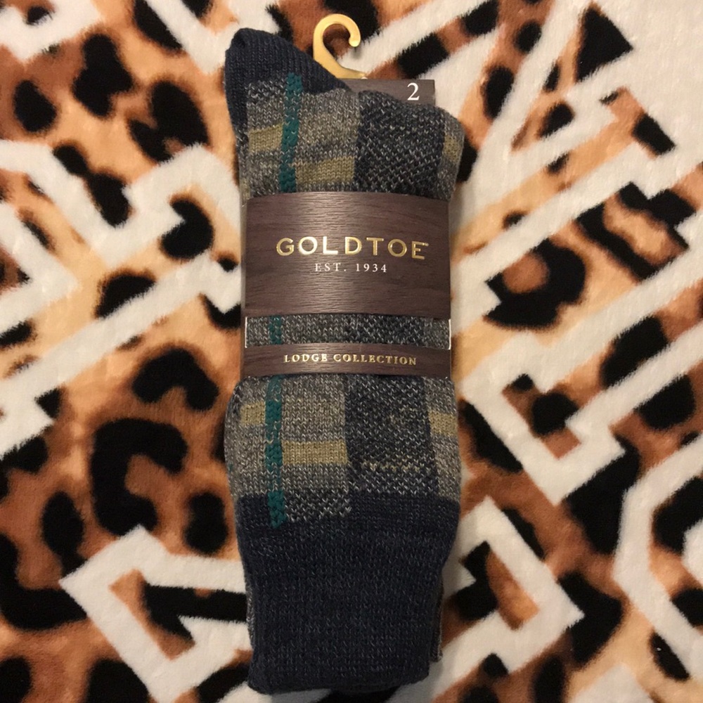 Gold toe‎ lodge collection men’s socks size 6-12.5 plaid classy